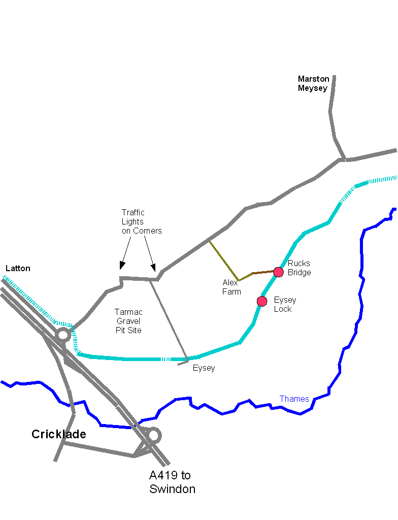 map of T&S Canal at Eisey